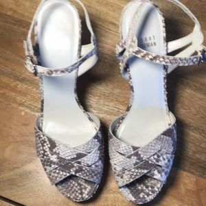 Stuart Weitzman stacked heels